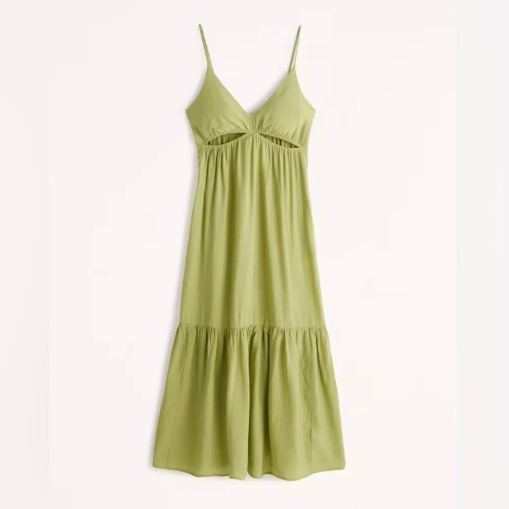 NWT Abercrombie Plunge Cutout Maxi Dress - Small Petite